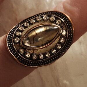 Abalone/Mother of Pearl Silver Ring